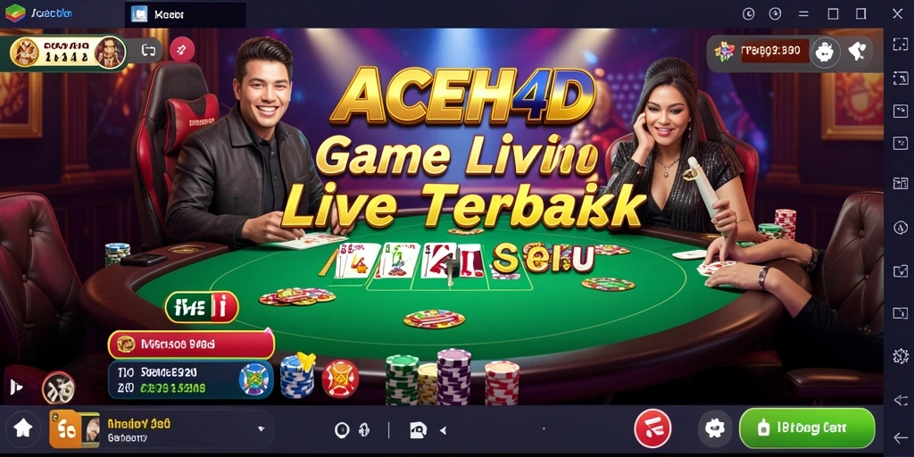 Tampilan gameplay nyata di ACEH4D dengan dealer profesional.