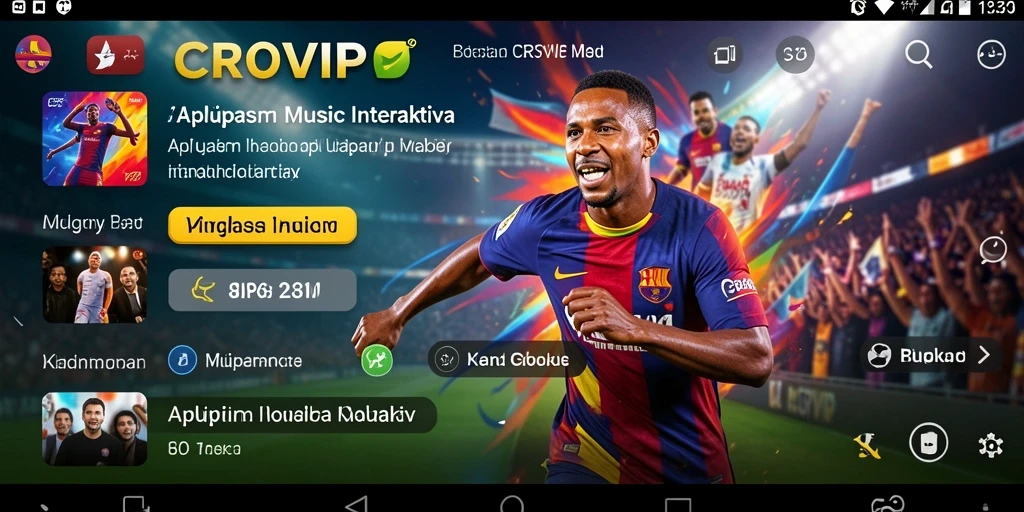 Tampilan gameplay CR7VIP yang menarik dan penuh warna.