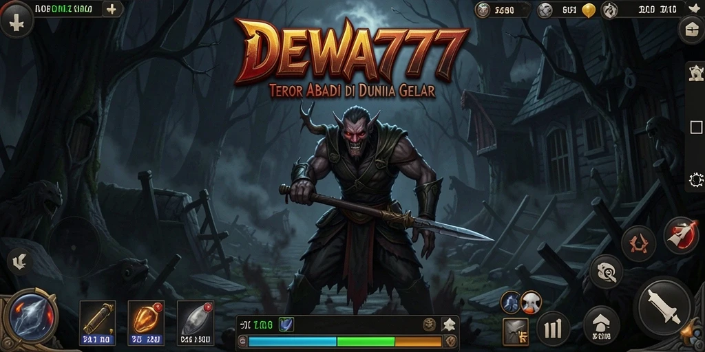 Tampilan gameplay DEWA777 yang penuh ketegangan dan teror.