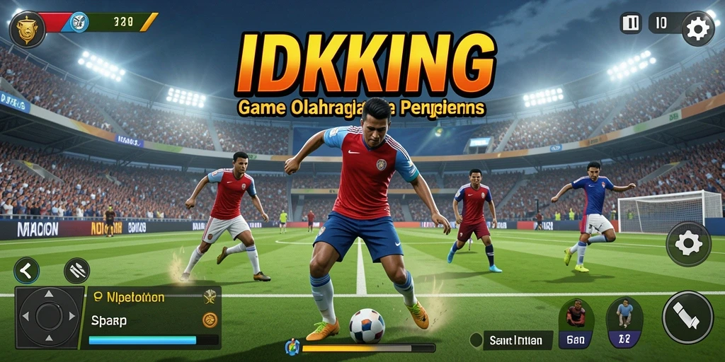 Tampilan gameplay seru dalam game olahraga IDRKING.