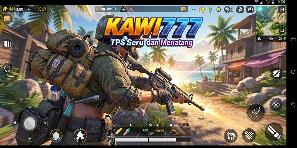 Screenshot KAWI777 menampilkan aksi seru dalam gameplay TPS.
