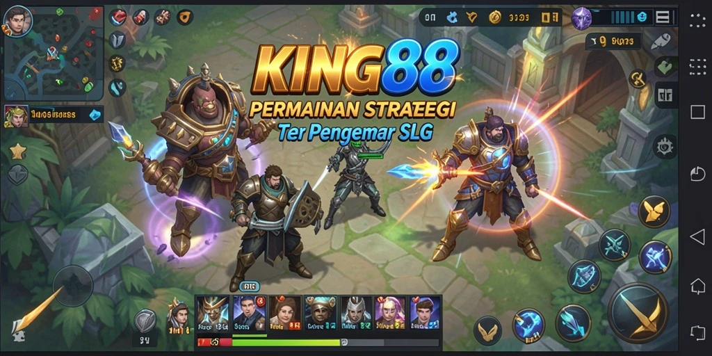 Tampilan gameplay seru di KING88 dengan strategi SLG yang menantang.