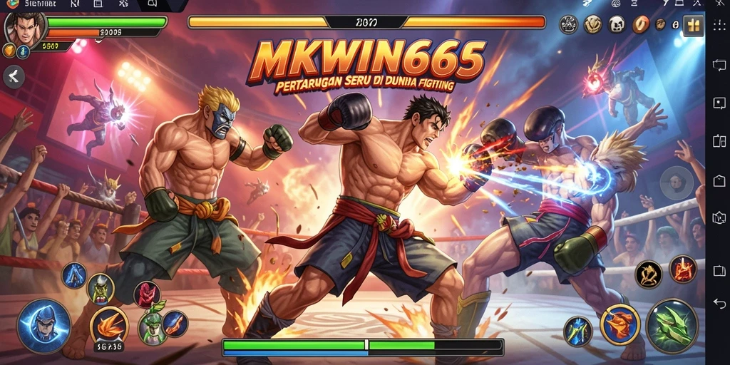 Tampilan aksi seru dari gameplay MKWIN666 yang mendebarkan.