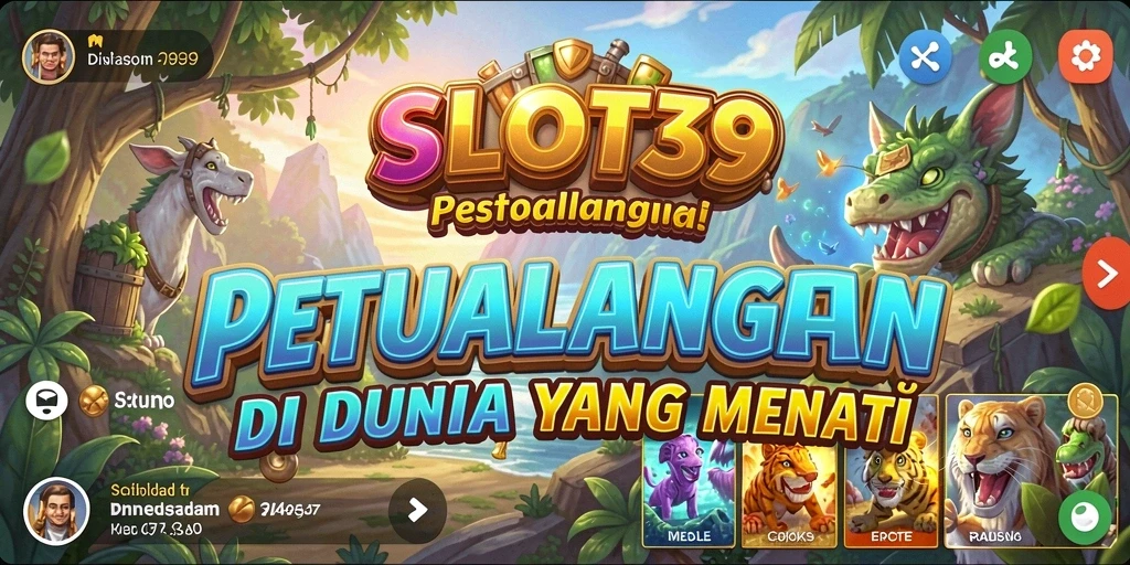 Tangkapan layar gameplay SLOT39 yang menunjukkan aksi petualangan seru.