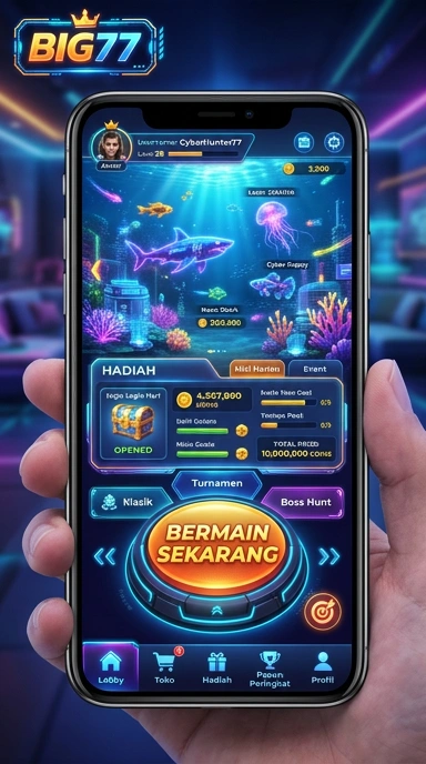 Screeshot aplikasi big77 menampilkan beragam kategori aplikasi dengan jelas.